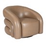 Rocco Swivel Lounge Chair (Taupe PU Leather) Rocco Swivel Lounge Chair (Taupe PU Leather)