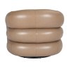 Rocco Swivel Lounge Chair (Taupe PU Leather) Rocco Swivel Lounge Chair (Taupe PU Leather)