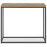Indus Rustic Oak Narrow Console Table by Bentley Designs Indus Rustic Oak Narrow Console Table by Bentley Designs