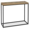 Indus Rustic Oak Narrow Console Table by Bentley Designs Indus Rustic Oak Narrow Console Table by Bentley Designs