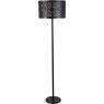 Storm Mesh Black Floor Lamp With Shade