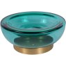 Jorum Glass Bowl With Brass Detail