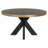Bloomford 140cm Round Dining Table (with Glass Top) by Richmond Interiors