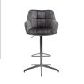 Mila Swivel Gas Lift Bar Stool (Charcoal) Mila Swivel Gas Lift Bar Stool (Charcoal)