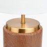Cara Wood Effect Ceramic Table Lamp Cara Wood Effect Ceramic Table Lamp