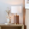 Cara Wood Effect Ceramic Table Lamp Cara Wood Effect Ceramic Table Lamp