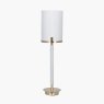 Champagne Gold Metal & Marble Effect Table Lamp