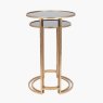 Antique Gold Metal and Black Glass Side Tables Antique Gold Metal and Black Glass Side Tables