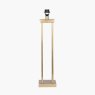 Satin Brass Metal Column Table Lamp With Lino 45cms Lampshade Satin Brass Metal Column Table Lamp With Lino 45cms Lampshade