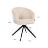Serenity Swivel Dining Chair (Niagara Beige) by Richmond Interiors Serenity Swivel Dining Chair (Niagara Beige) by Richmond Interiors