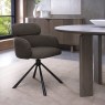 Hugo Swivel Dining Chair (Brown Boucle Fabric) by Bentley Designs Hugo Swivel Dining Chair (Brown Boucle Fabric) by Bentley Designs