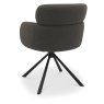 Hugo Swivel Dining Chair (Brown Boucle Fabric) by Bentley Designs Hugo Swivel Dining Chair (Brown Boucle Fabric) by Bentley Designs