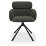 Hugo Swivel Dining Chair (Green Boucle Fabric) by Bentley Designs Hugo Swivel Dining Chair (Green Boucle Fabric) by Bentley Designs