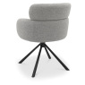 Hugo Swivel Dining Chair (Grey Boucle Fabric) by Bentley Designs Hugo Swivel Dining Chair (Grey Boucle Fabric) by Bentley Designs