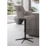 Joseph Swivel Bar Stool (Silver PU Leather) Joseph Swivel Bar Stool (Silver PU Leather)