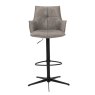 Joseph Swivel Bar Stool (Silver PU Leather) Joseph Swivel Bar Stool (Silver PU Leather)