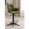 Joseph Swivel Bar Stool (Green PU Leather) Joseph Swivel Bar Stool (Green PU Leather)