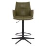 Joseph Swivel Bar Stool (Green PU Leather) Joseph Swivel Bar Stool (Green PU Leather)