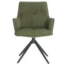 Joseph Swivel Dining Chair (Green Fabric)