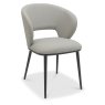 Pair of Arlo Dining Chairs (Grey Faux Leather) by Bentley Designs Pair of Arlo Dining Chairs (Grey Faux Leather) by Bentley Designs