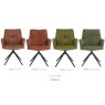 Joseph Swivel Dining Chair (Tan PU Leather) Joseph Swivel Dining Chair (Tan PU Leather)