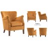 Harlen Armchair (Amber Fabric)