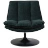 Isabella Swivel Accent Chair (Dark Green Fabric)