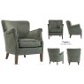 Harlen Armchair (Winter Moss Fabric) Harlen Armchair (Winter Moss Fabric)