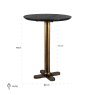 Revelin Bar Table (Black/Gold) by Richmond Interiors Revelin Bar Table (Black/Gold) by Richmond Interiors
