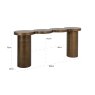 Bubba Console Table (Brushed Gold) by Richmond Interiors Bubba Console Table (Brushed Gold) by Richmond Interiors