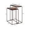 Villano Bronze End Tables (Set of 2) by Richmond Interiors Villano Bronze End Tables (Set of 2) by Richmond Interiors
