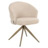 Zendaya Swivel Dining Chair (Biscotti) by Richmond Interiors
