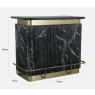 Bombay Bar (Black/Gold) by Richmond Interiors Bombay Bar (Black/Gold) by Richmond Interiors