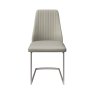 Pair of Abbott Dining Chairs (Light Grey Faux Leather) Pair of Abbott Dining Chairs (Light Grey Faux Leather)