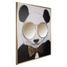 Panda Wall Art Black/Gold Panda Wall Art Black/Gold