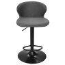 Rosano Gas-Lift Bar Stool (Dark Grey Faux Leather) by Bentley Designs Rosano Gas-Lift Bar Stool (Dark Grey Faux Leather) by Bentley Designs