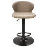 Rosano Gas-Lift Bar Stool (Stone Faux Leather) by Bentley Designs Rosano Gas-Lift Bar Stool (Stone Faux Leather) by Bentley Designs