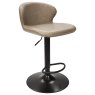 Rosano Gas-Lift Bar Stool (Stone Faux Leather) by Bentley Designs Rosano Gas-Lift Bar Stool (Stone Faux Leather) by Bentley Designs