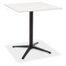 Dexter 70 x 70cm Bistro Table (White Sintered Stone Top) by Bentley Designs Dexter 70 x 70cm Bistro Table (White Sintered Stone Top) by Bentley Designs