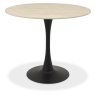 Greyson 90 x 90cm Round Bistro Table (Beige Sintered Stone Top) by Bentley Designs Greyson 90 x 90cm Round Bistro Table (Beige Sintered Stone Top) by Bentley Designs