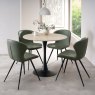 Greyson 90 x 90cm Round Bistro Table (Beige Sintered Stone Top) by Bentley Designs Greyson 90 x 90cm Round Bistro Table (Beige Sintered Stone Top) by Bentley Designs