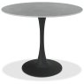 Greyson 90 x 90cm Round Bistro Table (Grey Sintered Stone Top) by Bentley Designs Greyson 90 x 90cm Round Bistro Table (Grey Sintered Stone Top) by Bentley Designs