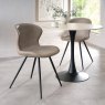 Pair of Milo Dining Chairs (Stone Faux Leather) by Bentley Designs Pair of Milo Dining Chairs (Stone Faux Leather) by Bentley Designs