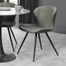 Pair of Milo Dining Chairs (Olive Faux Leather) by Bentley Designs Pair of Milo Dining Chairs (Olive Faux Leather) by Bentley Designs