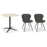 Dexter 70 x 70cm Bistro Table (Beige Sintered Stone Top) & Pair of Milo Chairs (Dark Grey) Dexter 70 x 70cm Bistro Table (Beige Sintered Stone Top) & Pair of Milo Chairs (Dark Grey)