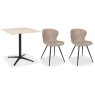 Dexter 70 x 70cm Bistro Table (Beige Sintered Stone Top) & Pair of Milo Chairs (Stone) Dexter 70 x 70cm Bistro Table (Beige Sintered Stone Top) & Pair of Milo Chairs (Stone)