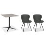 Dexter 70 x 70cm Bistro Table (Grey Sintered Stone Top) & Pair of Milo Chairs (Dark Grey) Dexter 70 x 70cm Bistro Table (Grey Sintered Stone Top) & Pair of Milo Chairs (Dark Grey)