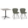 Dexter 70 x 70cm Bistro Table (Grey Sintered Stone Top) & Pair of Milo Chairs (Olive) Dexter 70 x 70cm Bistro Table (Grey Sintered Stone Top) & Pair of Milo Chairs (Olive)