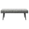 Lazzaro Backless Dining Bench (Grey Fabric)