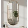Gold Oblong Metal Mirror 60 x 140cm Gold Oblong Metal Mirror 60 x 140cm